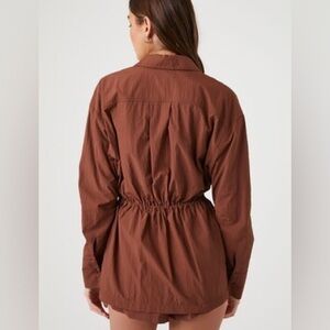 Drawstring Utility Jacket with Pockets